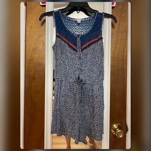 Red white and blue romper